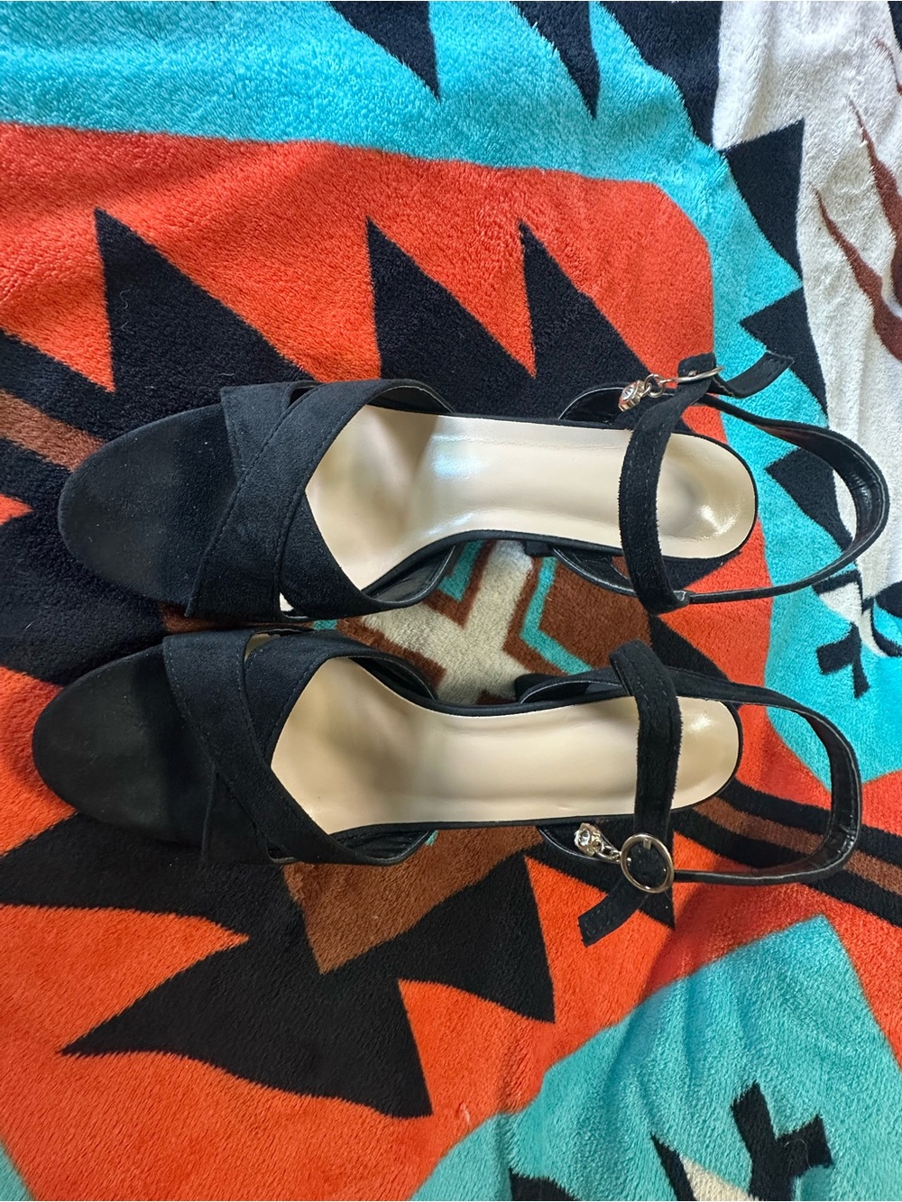 Women’s Black Ankle-Strap Open-Toe Sandals